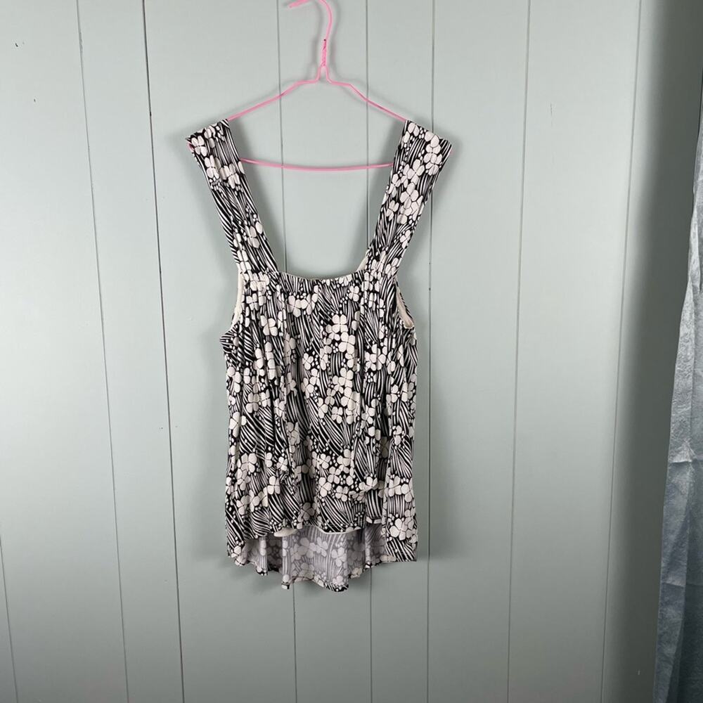 Anthropologie floral scoop neck top - Picture 5 of 8